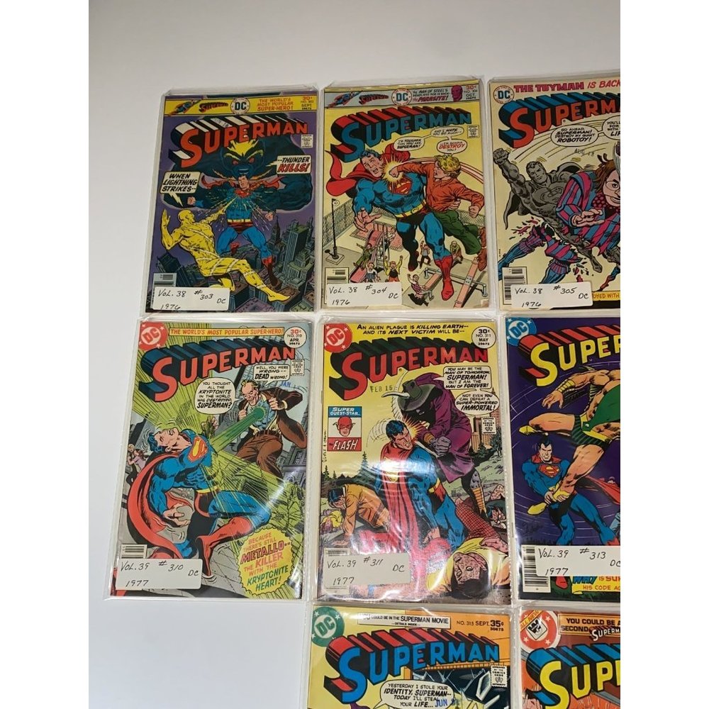 10 SUPERMAN DC COMICS - Picture 2 of 5
